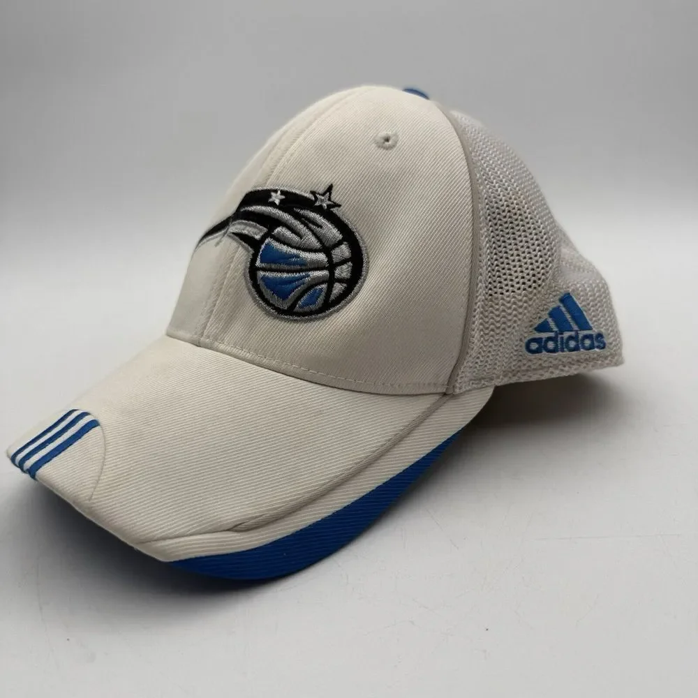 Adidas‎ Climalite NBA Orlando Magic Fitted Men's Hat Cap White Logo Size S/M